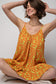 Vestido camisero color melocotón de lana con estampado floral