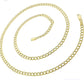 Oro amarillo real de 10 quilates Modelo cubano brillante, clásico para hombre resistente para colgantes y abalorios con cierre de langosta , 5.5 milímetro de ancho y 22 pulgadas de largo.